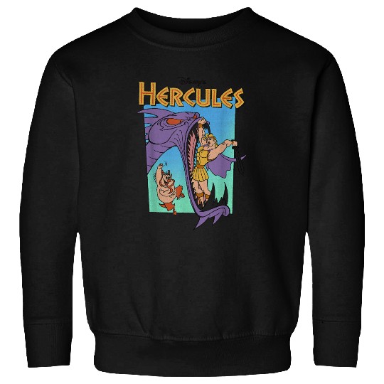 Disney Hercules Hydra Battle Retro Classic Movie Poster T-Shirt Sweatshirts