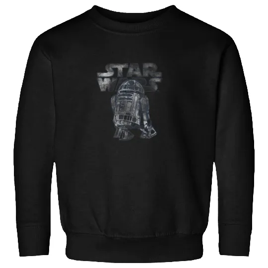 Star Wars R2D2  Distressed C2 Disney Sweatshirts