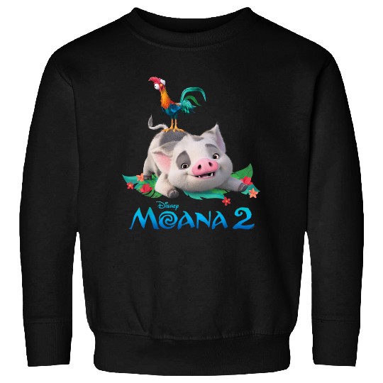 Disney Moana 2 Pua And Heihei With  Movie Logo Sweatshirts