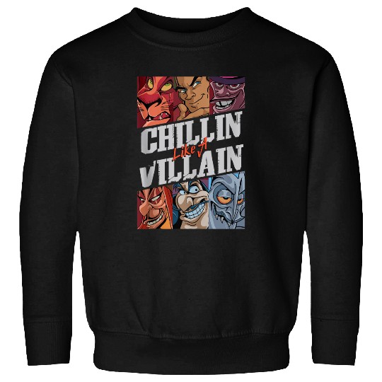 Disney Villains Chillin' Like A Villain Group Portrait Sweatshirts