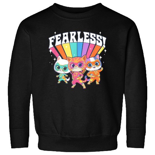Disney Superkitties Su purr Charged Fearless Group Shot Sweatshirts