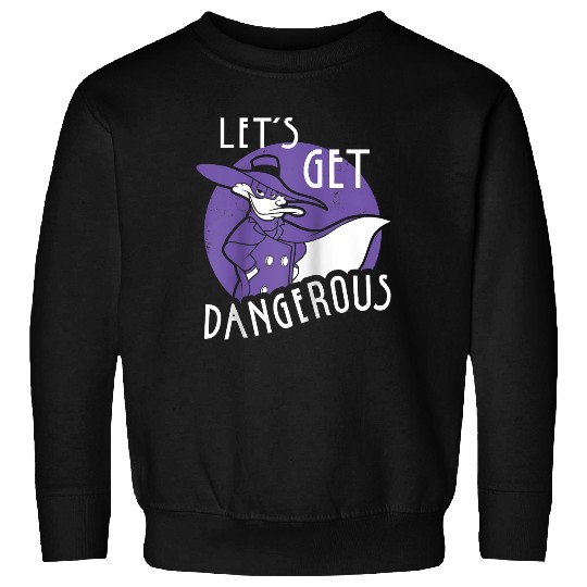 Disney Darkwing Duck Let's Get Dangerous Raglan Baseball Tee Sweatshirts