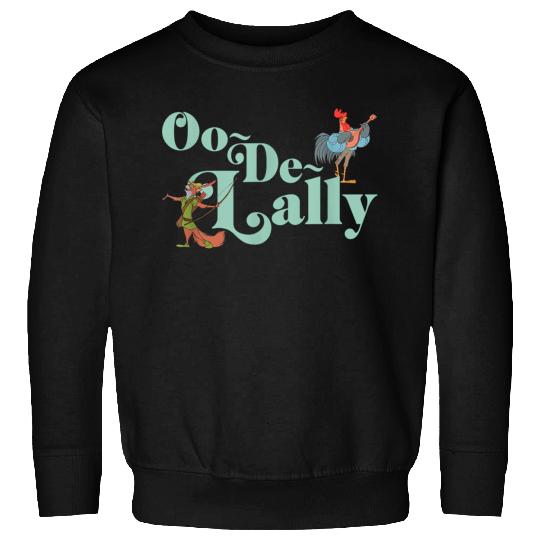 Disney Robin Hood Oo de lally Iconic Quote Chest Text Logo Sweatshirts