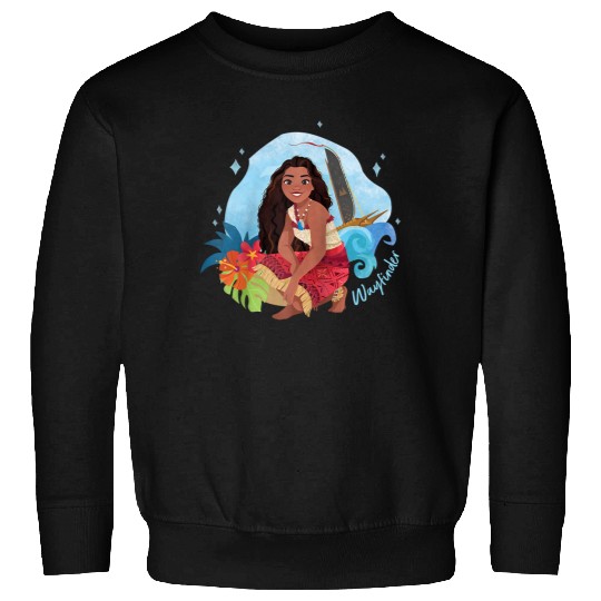 Disney Moana 2 Island Art Wayfinder Moana Raglan Baseball Tee Sweatshirts