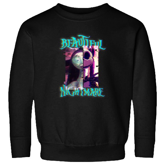 Disney The Nightmare Before Christmas Jack And Sally Glitch Sweatshirts