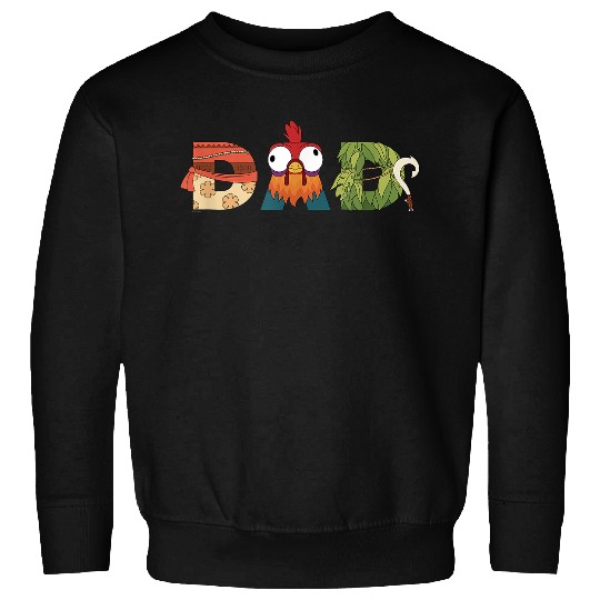 Disney Moana Letters Maui Fathers Day Birthday Best Dad Sweatshirts