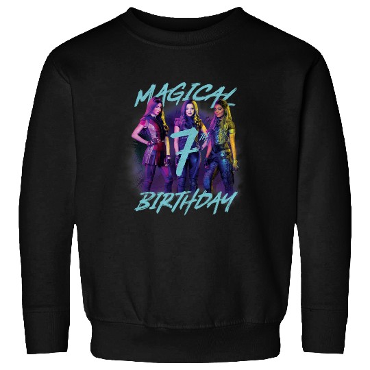 Disney Descendants 3 Magical 7th Birthday Group Poster Sweatshirts