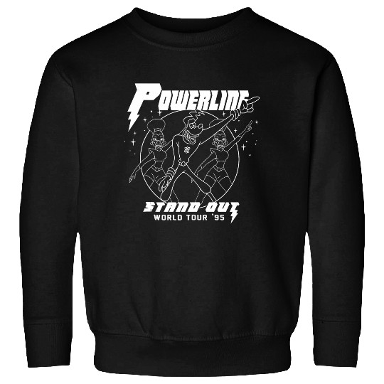 Disney A Goofy Movie Powerline World Tour Outline Tank Top Sweatshirts