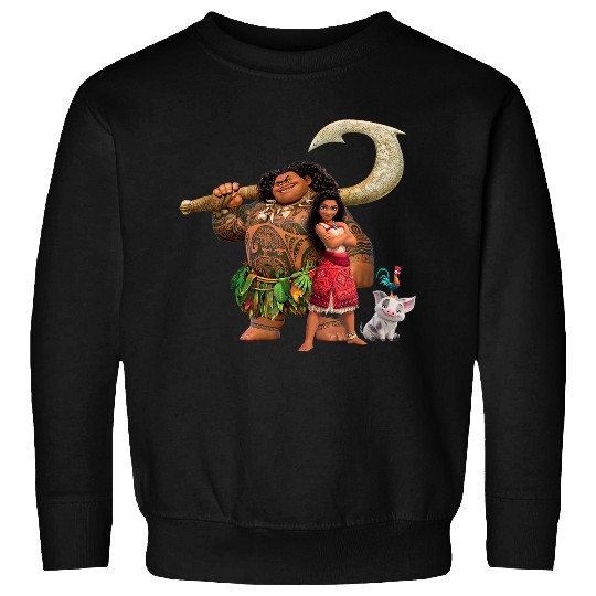 Disney Moana 2 Maui Pua Heihei Ready For A New Adventure Sweatshirts