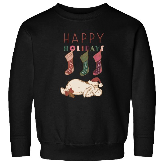 Disney Winnie the Pooh Eeyore Happy Holidays_1 Merry Christmas 2024 Sweatshirts