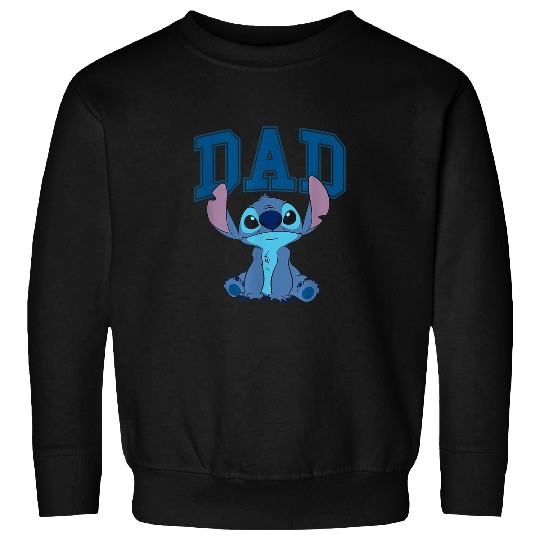 Disney Lilo Stitch  Dad Cool Stitch Collegiate L Sweatshirts