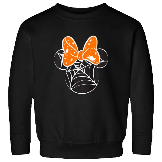 Kids Disney Mickey And Friends Halloween Minnie Spiderweb Toddler Sweatshirts