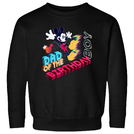 Disney Mickey Mouse Family Star Dad Of The Birthday Boy Sweatshirts