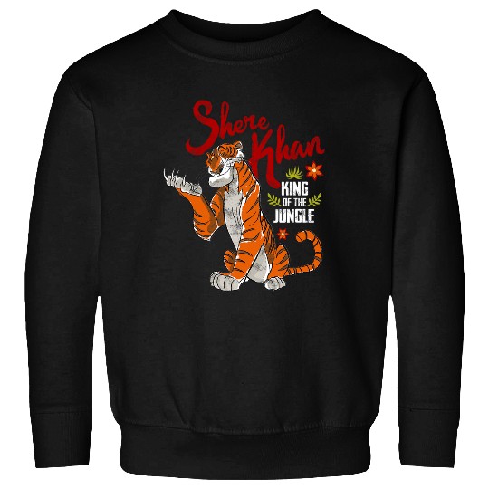 Disney Villains Shere Khan King Of The Jungle Retro Poster Sweatshirts