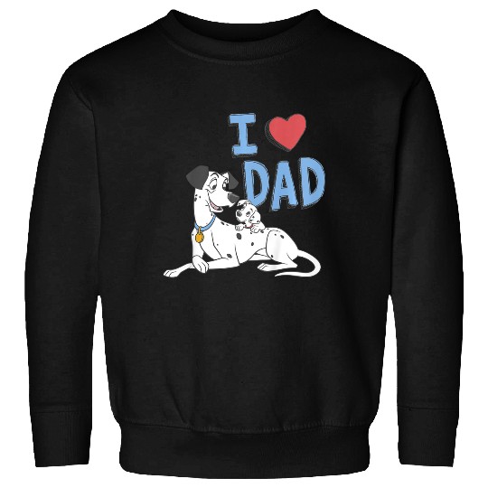 Kids Disney 101 Dalmatians Pongo & Pup I Love Dad Father's Day Sweatshirts