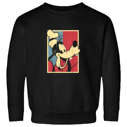Disney Mickey Friends Americana Goofy Red Blue P Sweatshirts