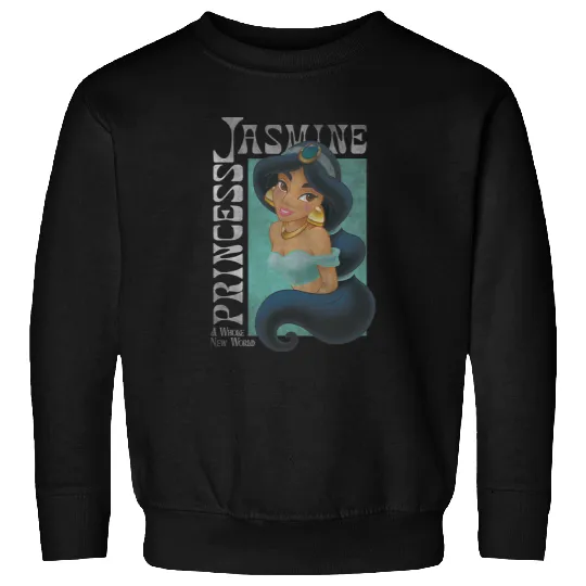 Disney Aladdin Princess Jasmine Classic Color Portrait Sweatshirts