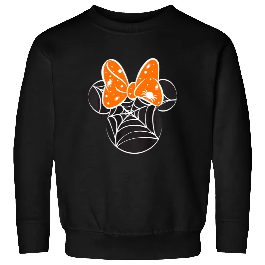 Kids Disney Mickey And Friends Halloween Minnie Spiderweb Toddler Sweatshirts