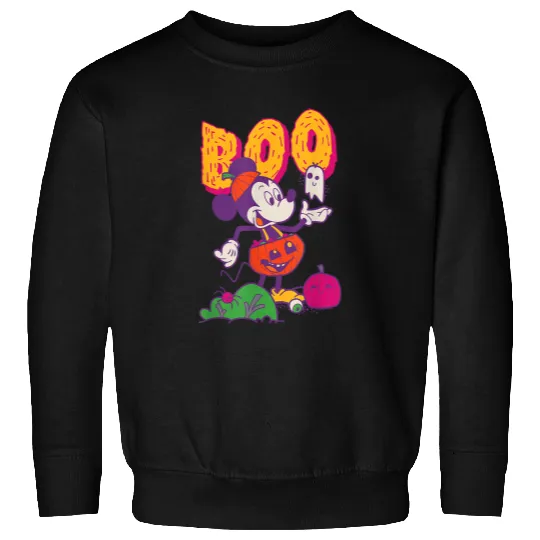 Disney Mickey Mouse In Costume Spooky Cute Boo Halloween Sweatshirts