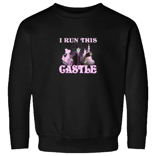 Disney Sleeping Beauty Maleficent I Run This Cas Sweatshirts