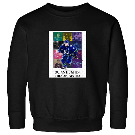 Quinn Hughes Eras Tour Vancouver Canucks Bigger Print Sweatshirts