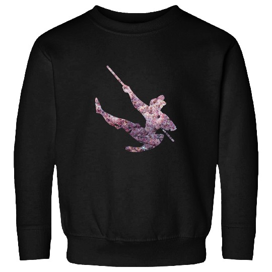 Harmony in Shadows Japanese Blossom Silhouette Sticker: Disney Mulan Anime Mushu, Mulan and Mushu Sweatshirts