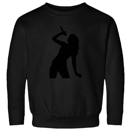 Discover Taylor Singing Pose Silhouette Sweatshirts