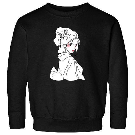 Onna-Bugeisha at Dusk Inked Warrior Sticker: Disney Mulan Anime Mushu, Mulan and Mushu Sweatshirts