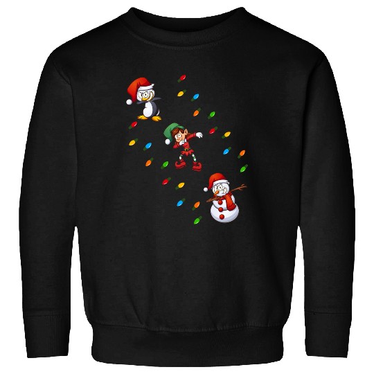 Christmas Boys Girls Men Xmas Dabbing Santa Elf Friends Xmas  : Mickey Disney Christmas, Disney Christmas Sweatshirts