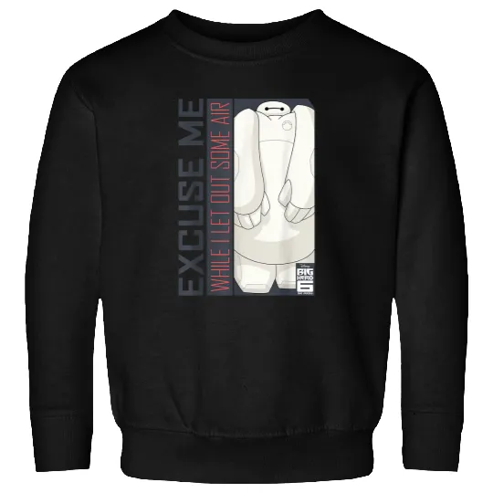 Disney Big Hero 6 TV Series Baymax Excuse Me Graphic Sweatshirts