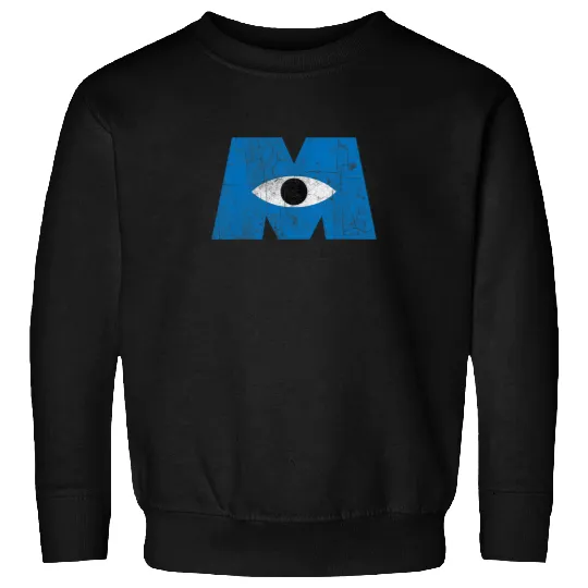 Disney Pixar Monsters Inc Distressed Cyclops Blu Sweatshirts