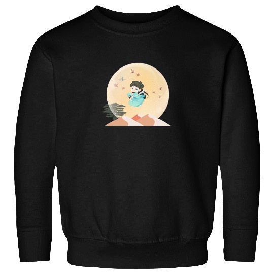 Cookie Chibi Head Nya Elemental Master and Water Sticker: Disney Mulan Anime Mushu, Mulan and Mushu Sweatshirts