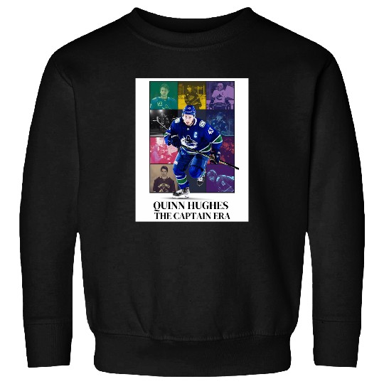 Quinn Hughes Eras Tour Vancouver Canucks Bigger Print Sweatshirts