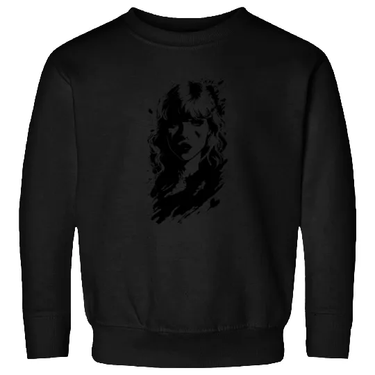 Discover Black And White Taylor Canvas Sweatshirts