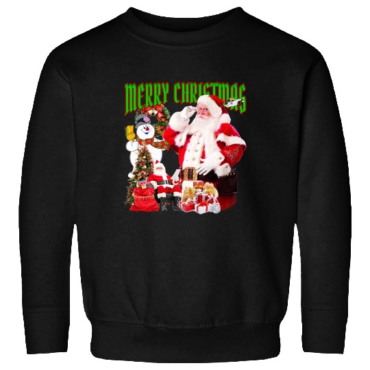 Santa Merry Christmas 90s bootleg  : Mickey Disney Christmas, Disney Christmas Sweatshirts