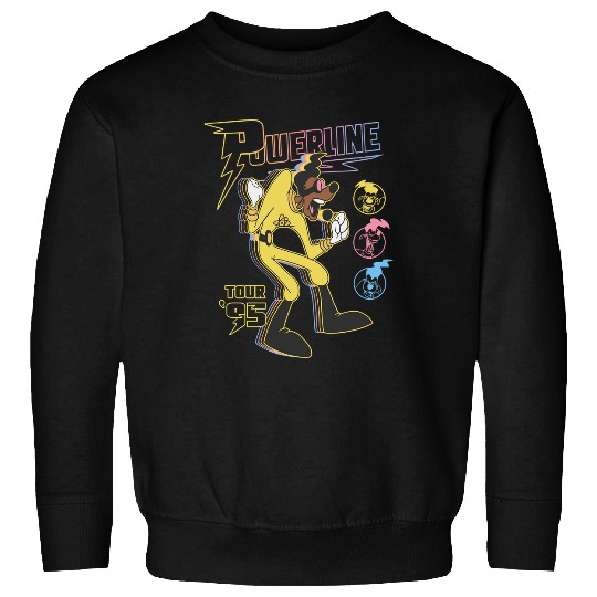 Disney A Goofy Movie Powerline Tour '95 Retro Neon Poster Sweatshirts