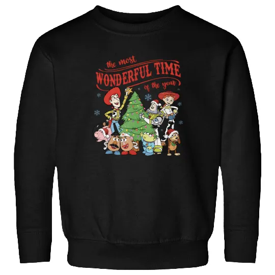 The Most Wonderful Time Of The Year Toy Story Disneyss Christmas Tree Sweatshirts