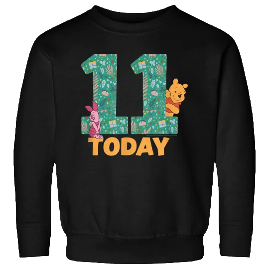 Disneyss Winnie The Pooh Piglet Birthday 11 Years Old Today Sweatshirts