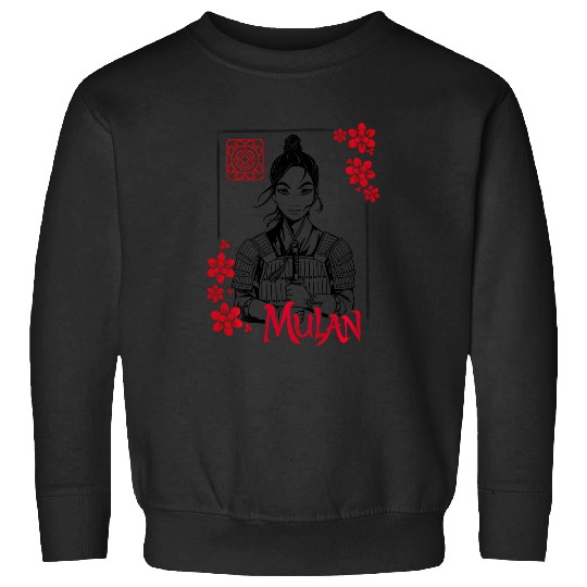 Disney Mulan Live Action Mulan Floral Ink Portrait Sweatshirts