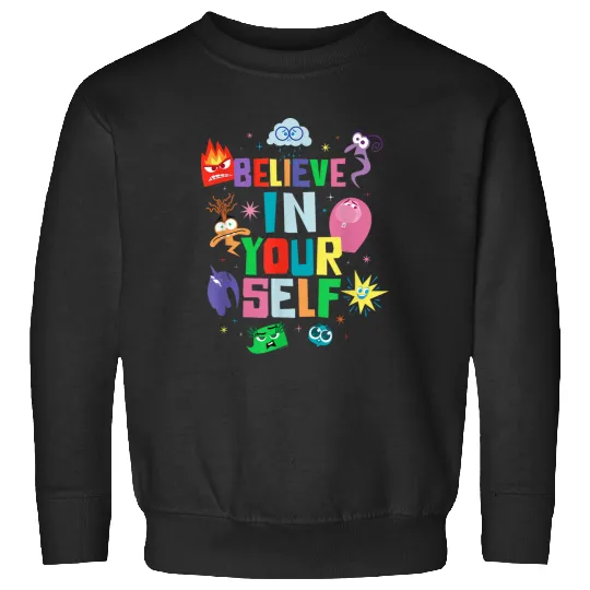 Disneyss And Pixarss Inside Out 2 Emotions Believe In Yourself Sweatshirts