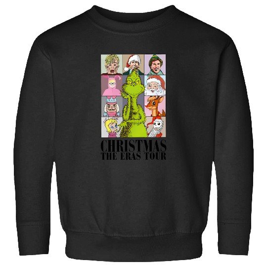 Discover Christmas The Eras Tour Vintages 90S Christmas Movie Nightmare Before Christmas Xmasss Sweatshirts