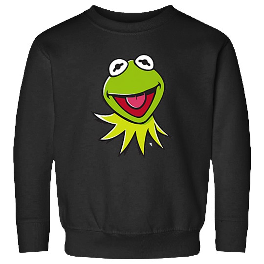 Disneyss The Muppets Kermit Happy Faces Left Chest Pocket Logo Sweatshirts