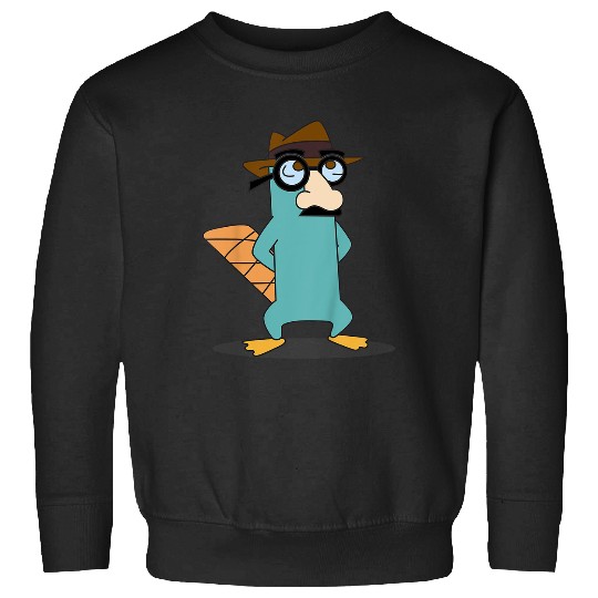 Disneyss Phineas And Ferb Agent P Glasses Moustache Costume Sweatshirts