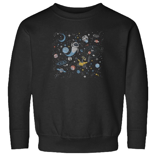 Discover Disney Wall-E & Eve In Space Sweatshirts
