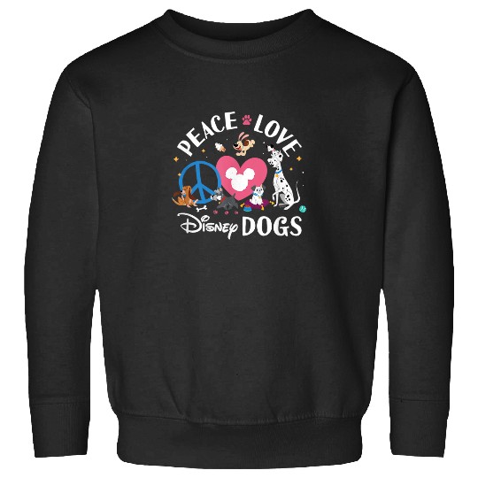 Discover Disney Peace Love Disney Dogs Sweatshirts