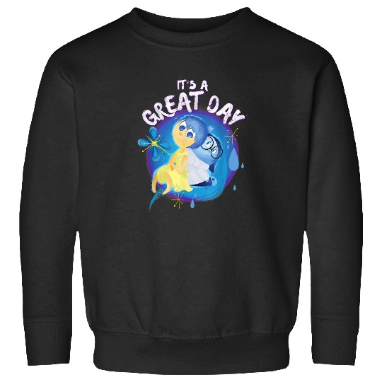 Discover Disney Inside Out Great Day Joy & Sadness Portrait Sweatshirts