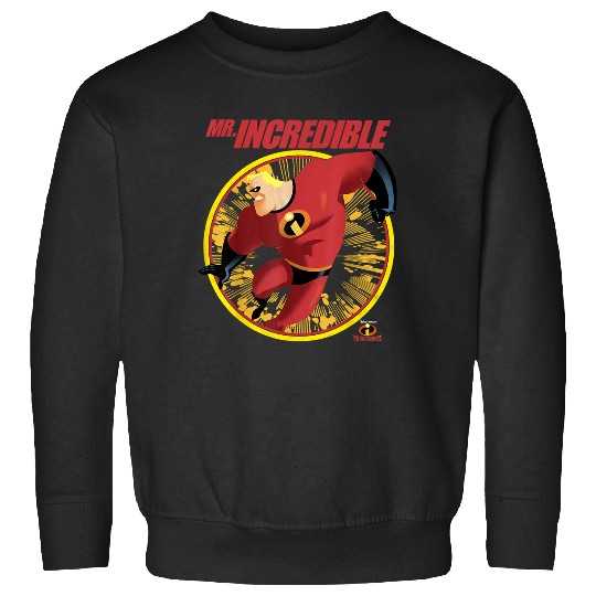 Disney The Incredibles Mr. Incredible Distressed Badge Sweatshirts