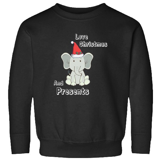 Discover Love Christmas and Presents cute Christmas Elephant Advent Santa hat  , Disney Elephant Dumbo Christmas , Dumbo Christmas Sweatshirts