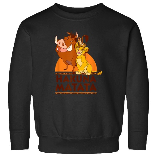 Disneyss The Lion King Hakuna Matata Simba Timon Pumbaa shots Sweatshirts