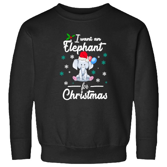 Discover I Want An Elephant Christmas Cool Sticker, Disney Elephant Dumbo Christmas , Dumbo Christmas Sweatshirts